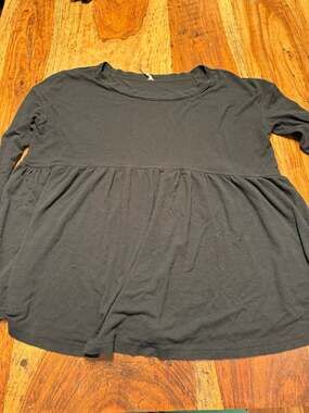 Free People We The Free Odyssey Babydoll Tunic Long Sleeve Top